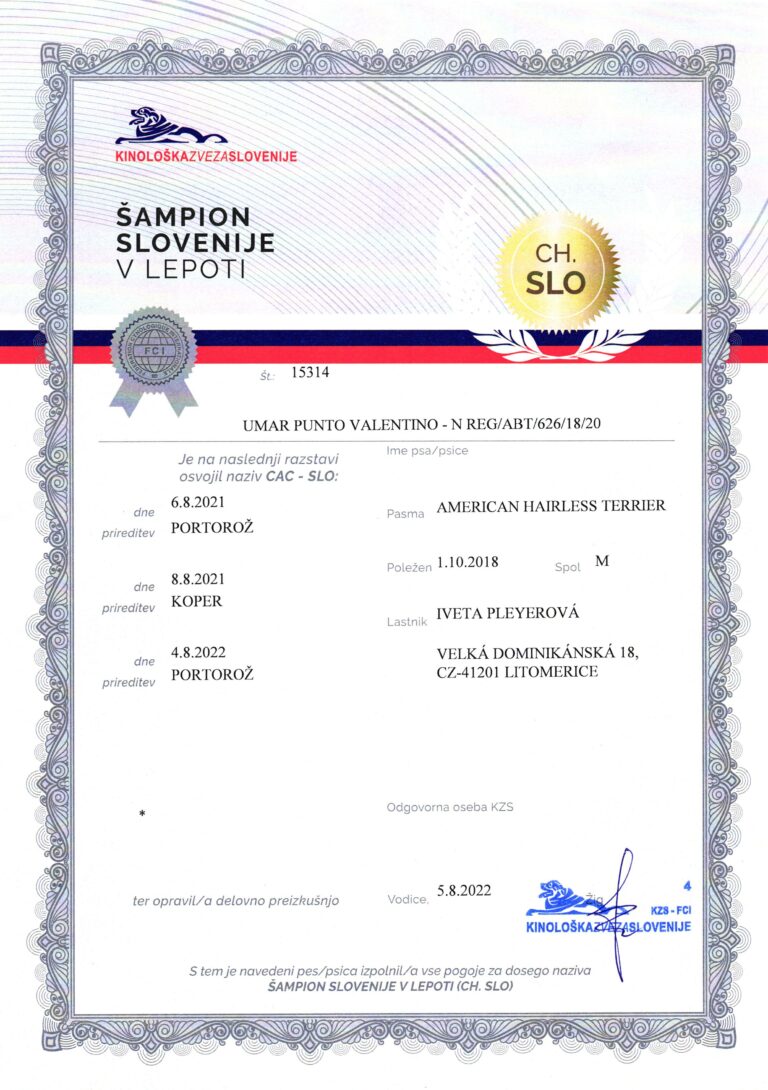 UMAR Slovinský Šampion